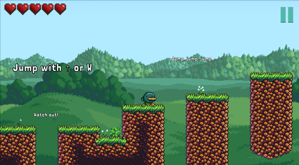 CureLand Screenshot - Jumping platforms